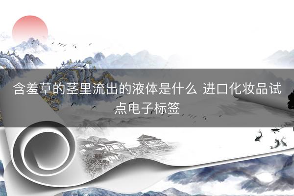 含羞草的茎里流出的液体是什么 进口化妆品试点电子标签
