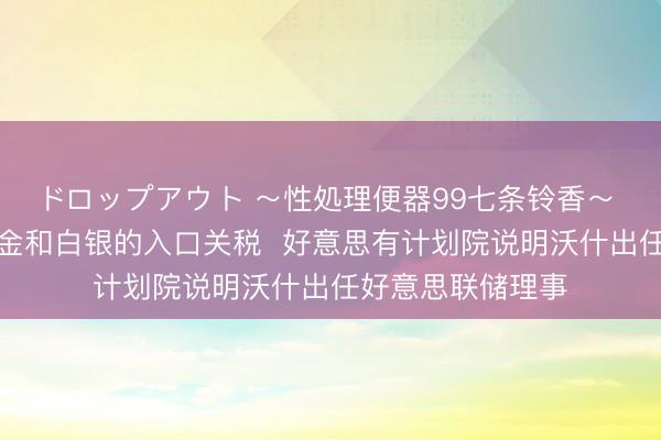 ドロップアウト ～性処理便器99七条铃香～ 印度政良友调黄金和白银的入口关税  好意思有计划院说明沃什出任好意思联储理事